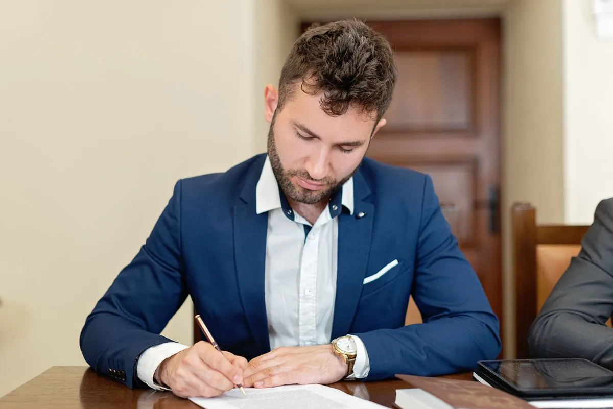 Illustrative photo: organized business documents